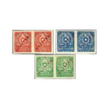 S1330 Paraguai 1946/58 6 Selos B.o.b. Specimen Pares U.p.u.