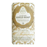 Sabonete Italiano Luxury Gold Soap Com Folha De Ouro 24k