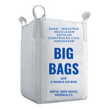 Saco Big Bag Entulho Reciclagem 120x90x90 1000 Kg C1 Cor Branco Estampa