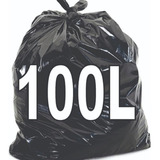 Saco De Lixo 100lts Reforçado- Preto - C/ 50 Unidades
