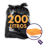 Saco De Lixo 200 Litros Super Reforçado Resistente Grosso