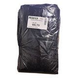 Saco De Lixo Preto 60l Descartável Médio Leve - 100 Unidades