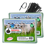 Saco De Silagem 100 Unidades + 100 Abraçadeiras