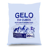 Saco P Gelo Azul Celeste 20kg C/código De Barra C/250