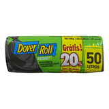 Saco Para Lixo Resist! Preto 50l 20un + 20% - Dover Roll