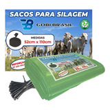 Saco Para Silagem Pacote Com 100 Unidades + 100 Abraçadeiras
