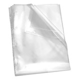 Saco Plástico Envelope 24x33 0,06 A4 Ofício C/4furos C/100un
