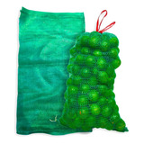 Saco Ráfia Verde Giro Inglês 43x77 100un 20kg Frutas Legumes