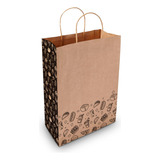 Sacola De Papel Kraft Fast Food M1 35x28x18cm - 200 Unidades