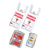 Sacola Para Farmácia Kit C/ 4.000 Und, 3 Medidas Variadas 