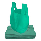 Sacola Plástica Verde Reciclada Reforçada 30x45 - 2kg Liso