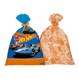 Sacola Surpresa Festa Lembrancinha Hot Wheels 14,5x25cm C/16