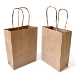 Sacolas Kraft Pequena Delivery Lanches 15x23x8,5 - 100 Unid