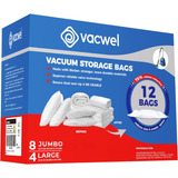  Sacos De Armazenamento A Vácuo Vacwel Para Roupas, Colchas,