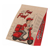 Sacos Kraft Delivery Fastfood - Pp (18x10x25) - 200 Unidades