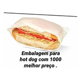 Sacos Para Hot Dog 25x14 Com 1.000 Unidades