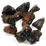 Safira Azul Coríndon Na Matriz Unidade 3cm Pedra Natural
