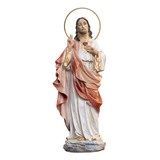  Sagrado Coração De Jesus Resina 25cm Aureola Gratis