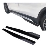 Saia Lateral Universal Spoiler Ajustável Preto Metálico Golf