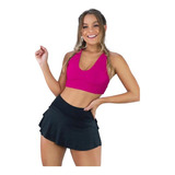 Saia Shorts Cintura Alta Empina Bumbum Treino Atacado Fitnes