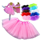 Saia Tule Tutu Unicórnio Infantil 30 Cm Carnaval Bailarina