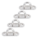 Sail Shade Pad Eye Plate, 4 Peças, Suporte De Parede Em Aço
