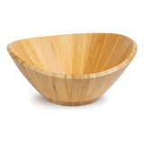 Saladeira Bowl De Bambu 30 Cm Tigela Para Salada Mori