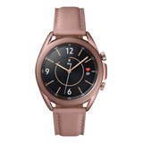 Samsung Galaxy Watch3 (lte) 1.2 Com Rede Móvel Caixa 41mm De Aço Inoxidável Mystic Bronze, Pulseira Pink De Couro E O Arco Mystic Bronze Sm-r855f