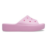 Sandália Crocs Classic Plataform Slide Flamingo