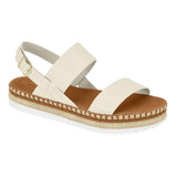 Sandália Feminina Moleca Papete Flatform Corda Moda 5447.518