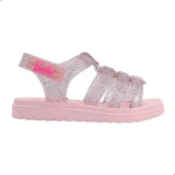 Sandália Grendene Kids Meninas Baby Dia A Dia Rosa/glitter