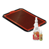 Sanitário Canino Xixi Higiênico Vermelho + Xixi Não Xixi Sim