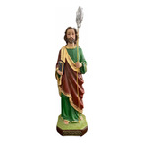 São Judas Tadeu 30cm - Resina Rica Em Detalhes