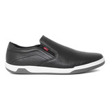 Sapatênis Slip On Ferracini 24h Couro Legítimo Com Cadarço