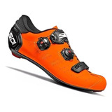 Sapatilha De Ciclismo Speed Sidi Ergo 5 Matt Laranja/preta 