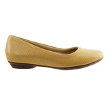 Sapatilha Feminina Couro Legítimo Snake Print Bege