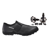 Sapatilha Shimano Mx1 Mx100 + Pedal Clip Shimano M520 + Taco