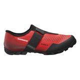 Sapatilha Shimano Sh-mx100 Vermelho Pedal Clip Bicicleta Mtb