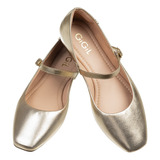 Sapato Feminino Sapatilha Bico Quadrado Mary Jane Boneca