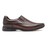 Sapato Mocassim Clássico Democrata Air Spot Smart Comfort 448027 De Couro Marrom Design Lisa 40 Br Para Adultos - Masculino