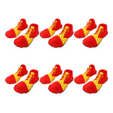 Sapatos De Formatura Vermelhos, 6 Peças, Palhaço, Adulto, Ma