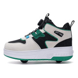 Sapatos Infantis Legais De Patinação Com Duas Rodas