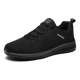 Sapatos Respiráveis De Tamanho Masculino A Black Sneakers