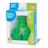 Sapinho De Borracha 3 Filhotes Para Banho Baby Bee Toys