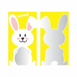 Saquinho Happy Bunny Amarelo - 50 Unidades