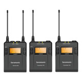 Saramonic Uwmic9 Kit 2 Microfones Sem Fio Lapela 1rx9 + 2tx9