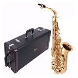 Sax Alto Eagle Sa 501 Laqueado Estojo Saxofone Em Mib