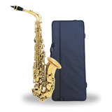 Saxofone Sax Alto Eb (mi Bemol) Com Boquilha Laqueado Fontai