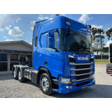 Scania R540 6x4 Ano 2023 Azul Susp. Mola Teto Alto Traçado 
