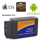 Scanner Obd2 Elm327 Automotivo Ios/ Android V 1.5